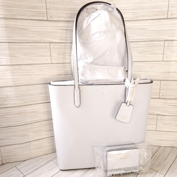 Kate Spade Brynn Tote Bag with Matchung Staci Zip Wallet in Pale Sapphirine NWT - Picture 1 of 16